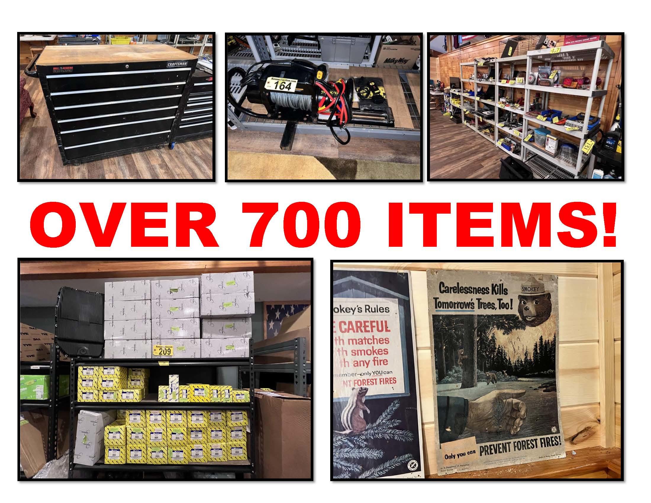 PUBLIC TIMED ONLINE AUCTION, BOX TRUCK, SAILBOAT, PARTS INV., SHOP EQ. VINTAGE MARINE ITEMS Auction