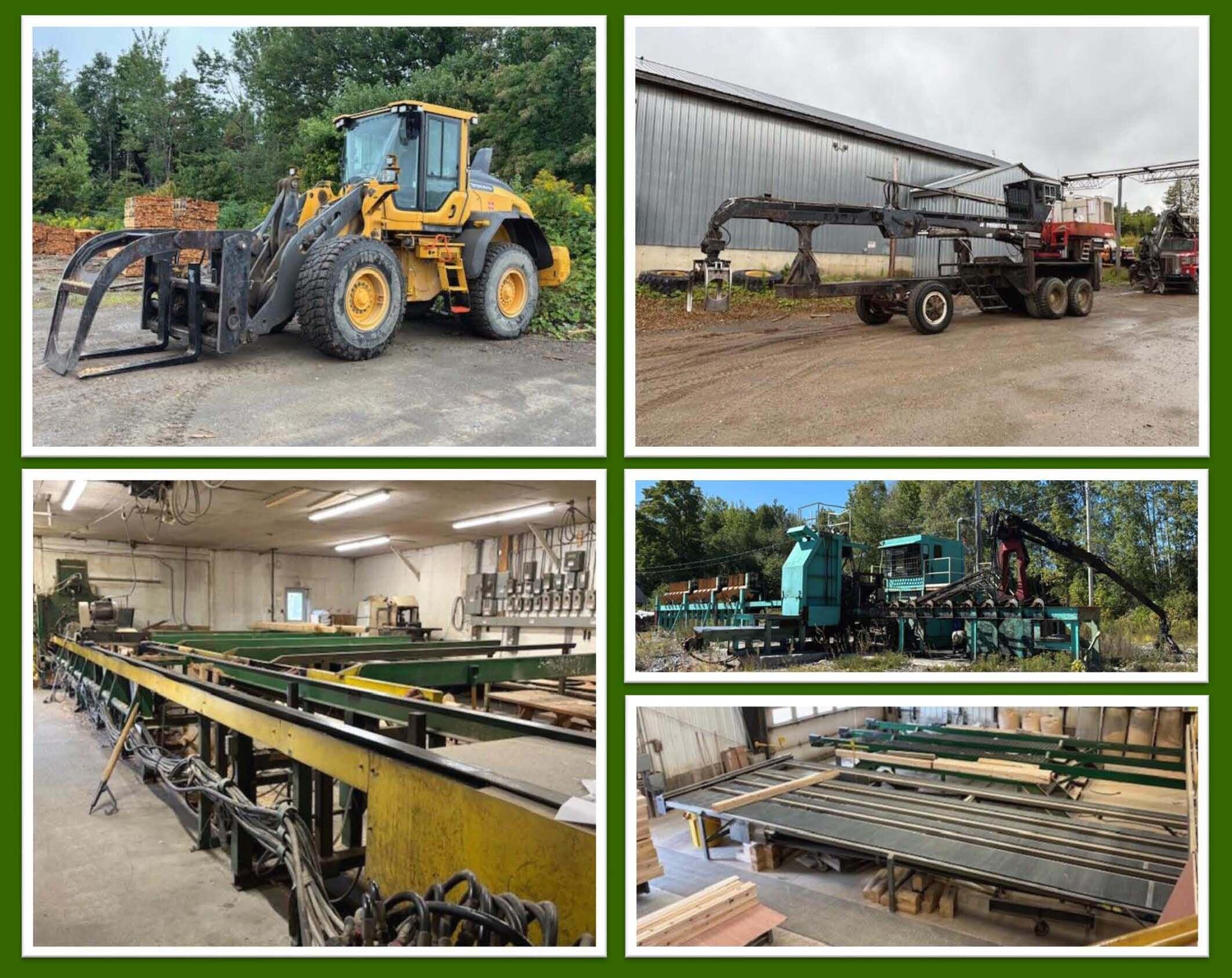 COMPLETE LIQUIDATION ~ ONLINE AUCTION! CEDAR LOG HOME & FENCE MFG. EQUIPMENT - ROLLING STOCK Auction