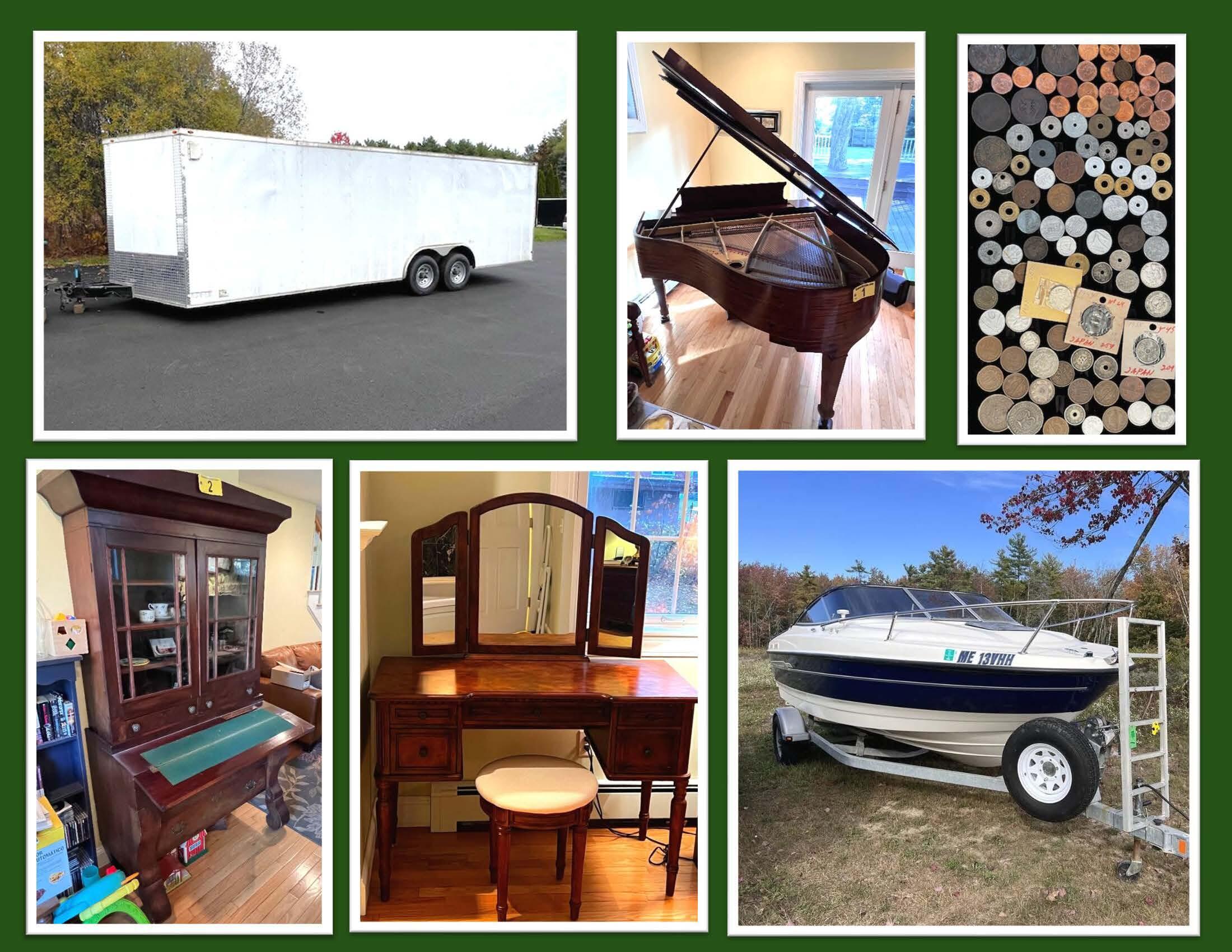 PUBLIC TIMED ONLINE AUCTION BABY GRAND PIANO, ANTIQUES, COLLECTIBLES Auction