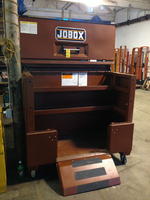 (2) BOX TRUCKS, CRANE TRUCK, STORAGE CONTAINER, DONZI POWERBOAT Auction Photo