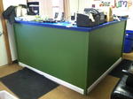 7ft. x 7ft. L-Shaped Reception Counter Auction Photo