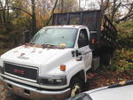2005 GMC C4500 DURAMAX, 14FT. RACK BODY DUMP Auction Photo