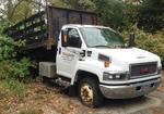 2005 GMC C4500 DURAMAX, 14FT. RACK BODY DUMP