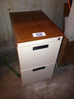 2-DRAWER PEDESTAL FILE CABINET Auction Photo
