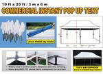 10' X 20'  COMMERCIAL POP-UP TENT