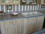 TRIPLE CUSTOM COUNTERTOP W/ CORIAN EDGES Auction Photo