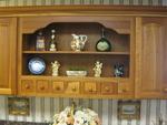SHOWPLACE HUTCH IN NATURAL CHERRY, GRANITE COUNTERTOP Auction Photo
