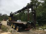2000 VOLVO W/ HIAB 235K WALLBOARD CRANE Auction Photo