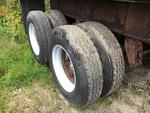 TIRES ON 28FT. ALUM DUMP TRAILER Auction Photo