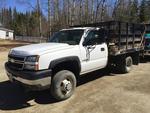 2006 Chevrolet 3500 4wd Rack Body, w/ Lift-gate & Plow