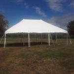 TIMED ONLINE AUCTION TENT RENTAL INVENTORY, CHAIRS, TABLES & TRAILER Auction Photo