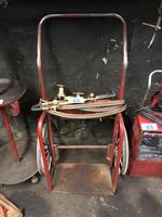 ACETYLENE TORCH, CART, HOSE & GAUGES Auction Photo
