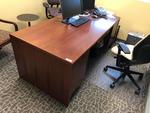 KIMBALL DOUBLE PEDESTAL DESK Auction Photo