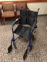 INVACARE LIGHTWEIGHT TRANSPORT WHEELCHAIR Auction Photo
