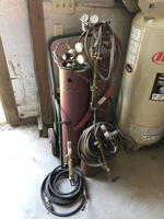 ACETYLENE CART, TORCH, GAUGES Auction Photo