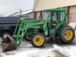 2002 JOHN DEERE 5410 TRACTOR, 4WD 541 LOADER W/BUCKET