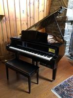 TIMED ONLINE AUCTION  YAMAHA BABY GRAND PIANO - FURNITURE - SILVER Auction Photo