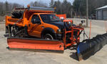 2006 FORD F550 XL 4WD PLOW, WING, SIDE DUMP SPREADER BODY