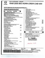 2019 RAM BIG HORN CREW CAB 4WD