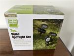 2-PIECE SOLAR SPOTLIGHT SET Auction Photo