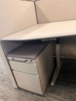HERMAN MILLER PULL P2-DRAWER PEDESTAL FILES PADDED TOP Auction Photo