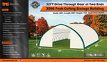 30' X 80' PEAK CEILING STORAGE SHELTER