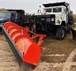 1990 BMY 5-TON 6X6DUMP TRUCK W/ SANDER, PLOW & WING