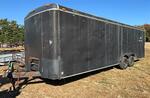 1991 2-AXLE ENCLOSED CAR TRAILER Auction Photo