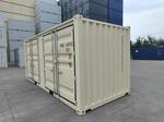 NEW 20' OPEN SIDE STORAGE CONTAINERS W/ 2-SIDE DOORS Auction Photo