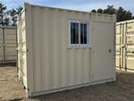2025 11' CONTAINER OFFICE W/ SIDE DOOR & WINDOW Auction Photo