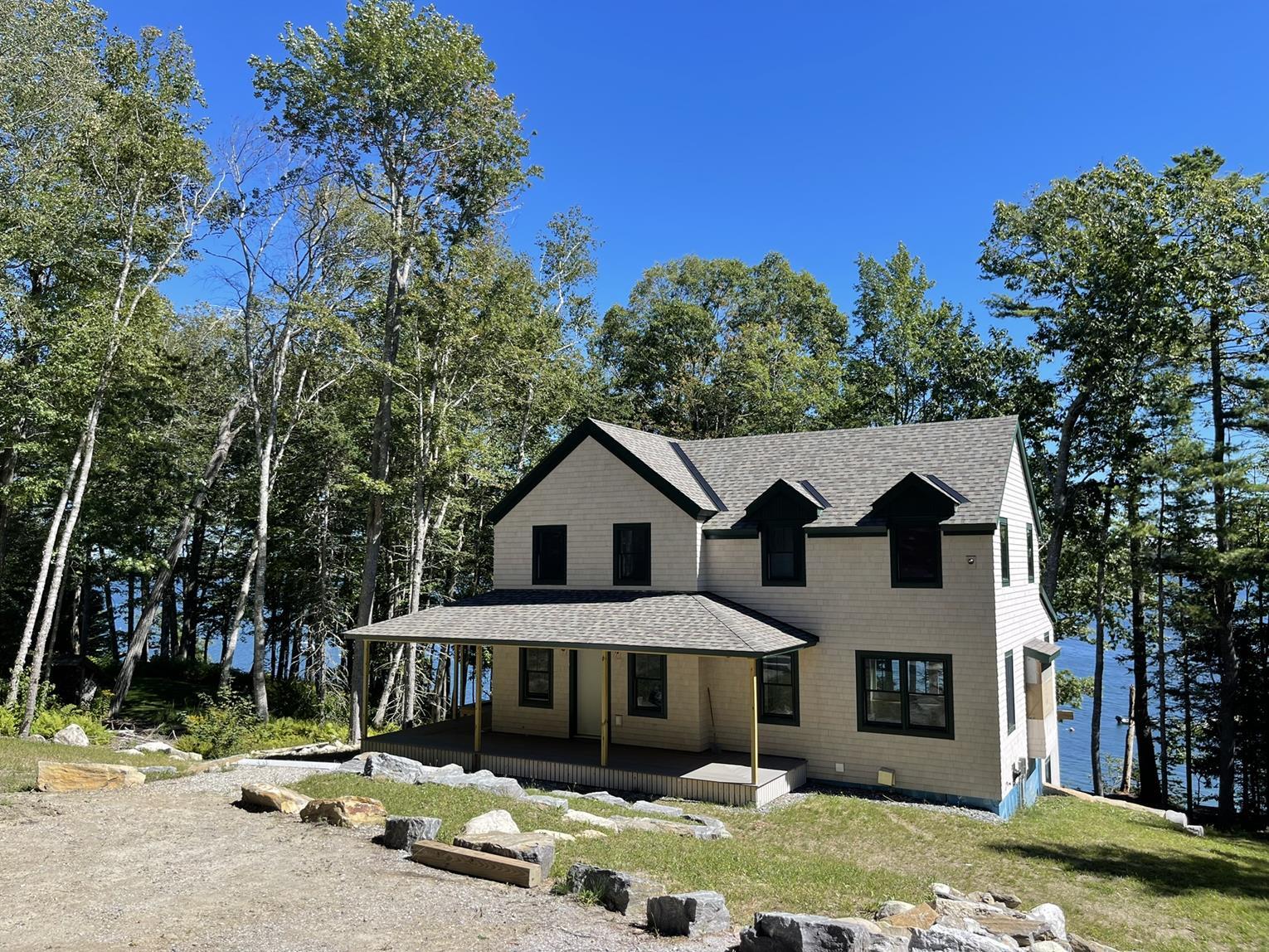 Oceanfront 2,909+/-SF Shingled Cottage - Muscongus Sound - 2.80+/- Ac. - Dock/Pier - Sandy Beach Auction